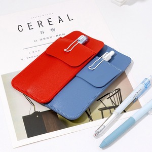 Estuche para bolígrafos de enfermera, de cuero PU color caramelo, a prueba de fugas, resistente al desgaste, portátil, bolsa de almacenamiento para bolígrafos estilográficos, grande - Product Image 2