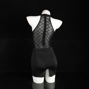 Body sexy en maille transparente à col licou, style moulant, lingerie de club 8073 - Product Image 3