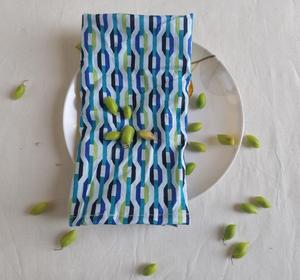 Serviettes en tissu de coton biologique faites à la main, imprimées au bloc, jetables, écologiques, 80x120cm, pour mariages et dîners (vente en gros) - Product Image 4