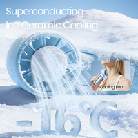 IMYCOO Best Seller Ventilateur portable pliable mini avec écran LED, logo personnalisé, rechargeable par USB, ventilateur à main personnel