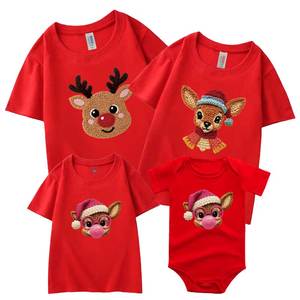 Magliette Natalizie per Donne, Uomini e Bambini, Body per Neonati, Outfit Coordinati per Famiglia, Abbigliamento Madre-Figlia per Capodanno, Magliette per Mamma, Papà, Ragazze e Ragazzi - Product Image 3