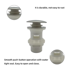 Fabrieksprijs Zinkstop Anti-Blokkering Plastic <span class=keywords><strong>Pop</strong></span>-Up Afvoerafval Met Overloop - Product Image 5