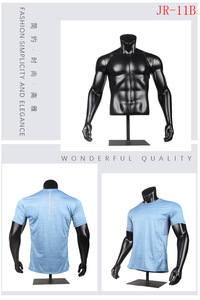 Venta caliente deportista ropa negro medio cuerpo gran músculo <span class=keywords><strong>busto</strong></span> masculino maniquí Torso <span class=keywords><strong>hombre</strong></span> medio tamaño deporte - Product Image 3