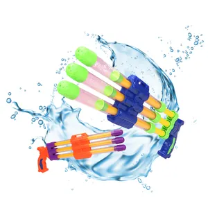 Hot Sale Cheap Kids Beach Outdoor Summer Shooting Pump Water Cannon Three Nozzles Swimming Pool Toys Water Gun Toy