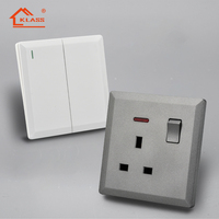 Interruptor de botón pulsador de panel grande de material PC, diseño popular, 20A 32A 45A, para aire acondicionado, calentador de agua, soplador y cocina