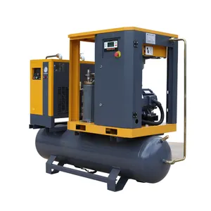 Low Noise Single Phase Screw Air Compressor 7.5kw 11KW 15KW Screw Air Compressor 8bar 4-in-1 All In 1