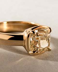 <b>Cushion</b> Cut Lab Diamond <b>Ring</b> for Women Available in Yellow Gold White Gold Rose Gold Fine Jewelry Engagement <b>Ring</b> - Product Image 6