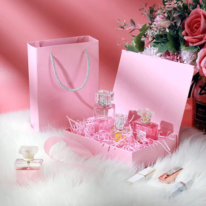 Custom Logo Luxury Rigid <strong>Pink</strong> <strong>Gift</strong> Box With Lids Magnetic Closure Collapsible With Ribbon for <strong>Gift</strong> Packaging with Bag - Product Image 4