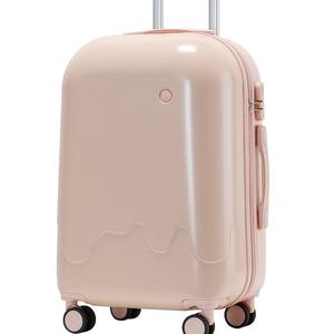 Maleta de Mano Ligera X01 de 20 Pulgadas, Color Sólido, con Cierre, Ruedas Giratorias Modernas para Mujer, Viajes de Ocio - Product Image 1