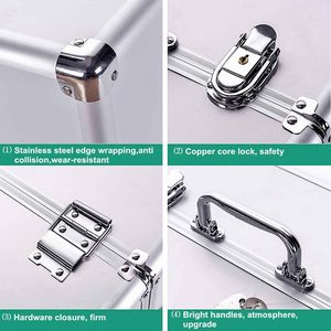 Étui rigide familial de haute qualité Kit de médicaments de premiers soins mural en aluminium d'urgence léger avec stockage de boîtier à coque rigide - Product Image 6