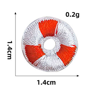 かわいいミニ自己粘着刺繍小さなフルーツ海動物クラウンデザイン子供Diyパッチステッカー装飾用 - Product Image 4