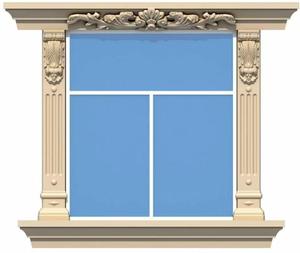 Moule décoratif en plastique pour garniture de fenêtre extérieure pour jantes de fenêtre en béton - Product Image 4