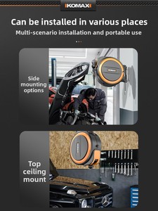 <span class=keywords><strong>Enrouleur</strong></span> de tube télescopique automatique pour tuyau d'air, pince de tambour électrique, pompe à air, tuyau d'air, outils pneumatiques pour réparation automobile et esthétique - Product Image 4
