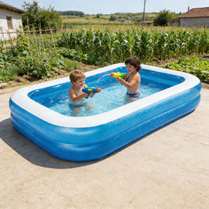 Summer Essential PVC Inflatable Swimming <b>Pool</b>-Eco-Friendly & Lightweight Portable Outdoor <b>Pool</b> for Kids & Adults - Product Image 1