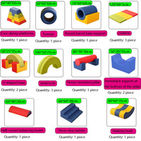 Ensemble d'entraînement sensoriel durable de 17 pièces, équipement de jeu intérieur pour enfants, blocs de construction en éponge pour l'école