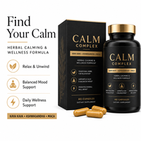 Capsules d'extrait de Kava Kava et d'Ashwagandha pour le bien-être et la relaxation quotidiens – Fabricant OEM en marque blanche, vente en gros