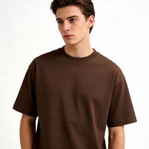 Camiseta de Algodón Grueso Estampada de 230 g/m², 100% Algodón, Talla Grande, con Logotipo Personalizado, Lisa, Unisex, Casual, Vintage, Lavada - Product Image 1