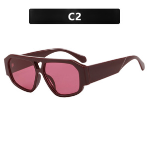 Gafas de Sol C1 con Montura Completa, Lentes Esféricas de Plástico, Protección UV400, Gafas Deportivas de Moda para Hombre - Product Image 4