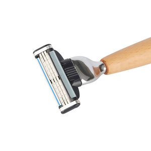 Custom Logo Accept 3 <strong>German</strong> Imported Blade Feature <strong>Razor</strong> Biodegradable Wood <strong>Razor</strong> Bamboo Wood <strong>Razor</strong> Shaving - Product Image 4