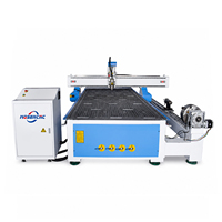 Máquina Router CNC de 4 Ejes Jinan Mosencnc 1325 con Mesa de Adsorción al Vacío y Eje Rotatorio para Tallado de Madera de Alto Rendimiento