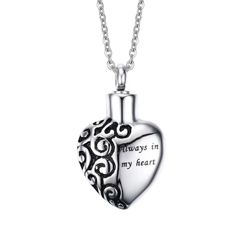 Silver pendant+2.4*50cm steel chain