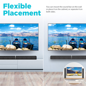 <span class=keywords><strong>Soundbar</strong></span> per <span class=keywords><strong>TV</strong></span> con BT 5.0, 50W, 32 Pollici, Altoparlante Divisibile con Connessione ARC/Ottica/AUX - Product Image 4