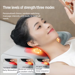 Bantal pijat punggung leher desain ergonomis, bantal pijat Premium profesional untuk kenyamanan dan relaksasi - Product Image 5