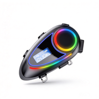 K19 Motosiklet Kaskı Kulaklığı 4K Kamera DVR Video Kaydedici IP65 60H RGB Işık GPS Destekli Özel Logo Kask Kulaklığı
