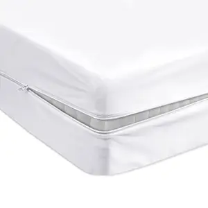 Deep Pocket Anti Dust Mite Sheet Bed Cover Waterproof Mattress Encasement with Zipper
