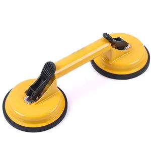heavy duty glass puller Suppliers-Premium Quality Heavy Duty Ceramic glass suction cup Double Handle Glass Pullers/Lifter/Gripper