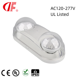 ไฟฉุกเฉินภายนอกอาคารแบบกันน้ำ สำหรับพื้นที่เปียก พร้อมแบตเตอรี่สำรอง หัวปรับได้ ได้รับการรับรองมาตรฐาน UL - Product Image 1