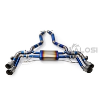 Sistem Knalpot Katup Paduan Titanium untuk BMW XM G09 4.4T 2022+ Ringan Berkinerja Tinggi Knalpot Catback Titanium