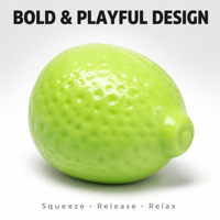 Jouet Squishy Changeant de Couleur Citron Anti-Stress, Jouets Fidget à Presser, Balle Anti-Stress Souple Citron Vert