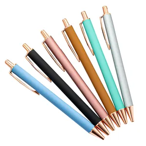 도매 프로모션 펜 로고 인쇄 금속 저렴한 금속 볼펜