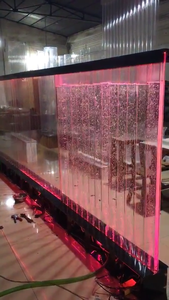 Panel de Pared de Burbujas de Agua Acrílico con Luces LED, Cortina de Agua Fluida, Panel de Burbujas Decorativo - Product Image 6