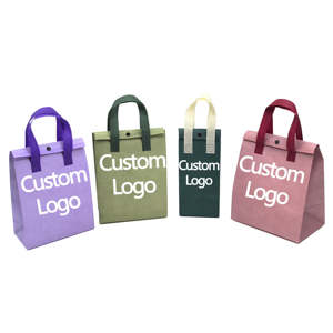 Bolsa Térmica Ecológica Personalizable con Logotipo, Bolsa de Almuerzo Aislada, Reutilizable, de Tela No Tejida, para Llevar Sándwiches, Pasteles, Pan, Hamburguesas, Picnic - Product Image 1