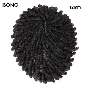 Afro trenza Dread Lock para hombres negros piel gasa base tupé Bonohair - Product Image 3