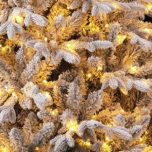 Искусственная елка с гибридным покрытием и встроенной двухцветной подсветкой, экологичная, класса люкс, для декора дома - Product Image 6