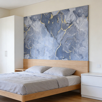 Panel de Lámina de PVC con Diseño Floral Moderno y Acabado UV para Sala de Estar, Precio de Fábrica en China, Gran Venta