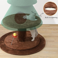 Arbre à chat de luxe vert en peluche sur mesure par le fabricant, grand arbre à chat de Noël, vente en gros, arbre à chat haut et robuste, tour à chat, best-seller, grattoir