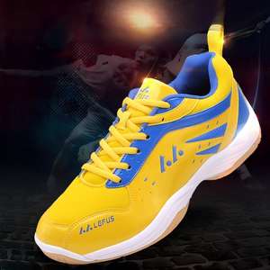 รองเท้าแบดมินตันน้ำหนักเบา ยืดหยุ่นสูง พื้นรองเท้า EVA ระบายอากาศได้ดี พื้นรองเท้าด้านบนกันลื่น ทนทานต่อการสึกหรอ แผ่นคาร์บอนบาลานซ์เพื่อการฝึกซ้อม - Product Image 1