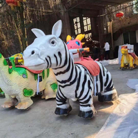 Manège Dinosaure en Métal pour Enfants - Attraction de Parc d'Attractions pour Parcs d'Aventure et Centres Commerciaux