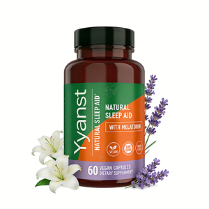 High quality all natural Factory Customization Adult Dosage Natural Sleep Aid Supplement Essential Sleep Melatonin Capsule - Product Image 1