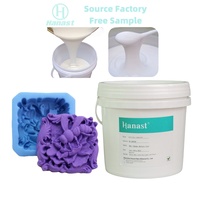 Caoutchouc de silicone liquide RTV2 Hanast Tin Cure pour la fabrication de moules en plâtre, résine et gypse - Résistance aux hautes températures 10-35 Shore
