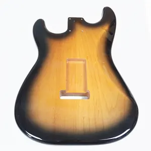 조각 된 사용자 정의 중공 바디 재즈 기타 키트 diy 일렉트릭 기타 바디 미완성 햇살 바디 도매