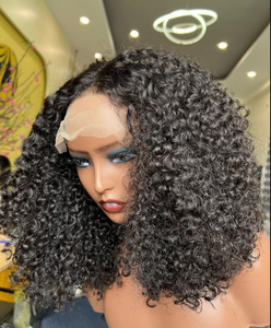 Wholesale Best Quality 100% Original VietNam <b>Human</b> Hair Kinky Curly <b>Wig</b> - Product Image 1