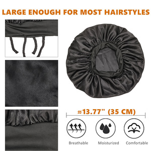Nouveau <span class=keywords><strong>bonnet</strong></span> en <span class=keywords><strong>satin</strong></span>, <span class=keywords><strong>bonnet</strong></span> en soie avec dreadlocks pour hommes, <span class=keywords><strong>bonnet</strong></span> en soie pour cheveux bouclés, enveloppe de cheveux en soie pour dormir, nuit, bain, douche - Product Image 6