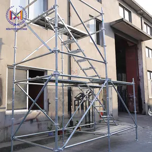 Scaffold Scaffolding 3M X3M Easy Install Modular Andamio All Round Scaffold Aluminium Ringlock Scaffold System Rosette Layher Scaffolding Parts