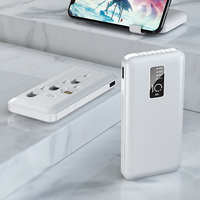 Banco de energía portátil de tendencia de gran capacidad 20000Mah con cable cargador portátil regalo personalizado para exteriores