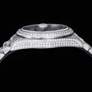 Reloj de Lujo para Hombre con Diamantes, Reloj Mecánico Automático de Acero Inoxidable - Product Image 1